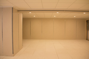 Basement wall panels and ThermalDry® insulated subfloor installed in Jersey City