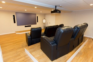 Basement theater installed in Jersey City