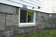 vinyl double paneled low e glass renovated basement windows